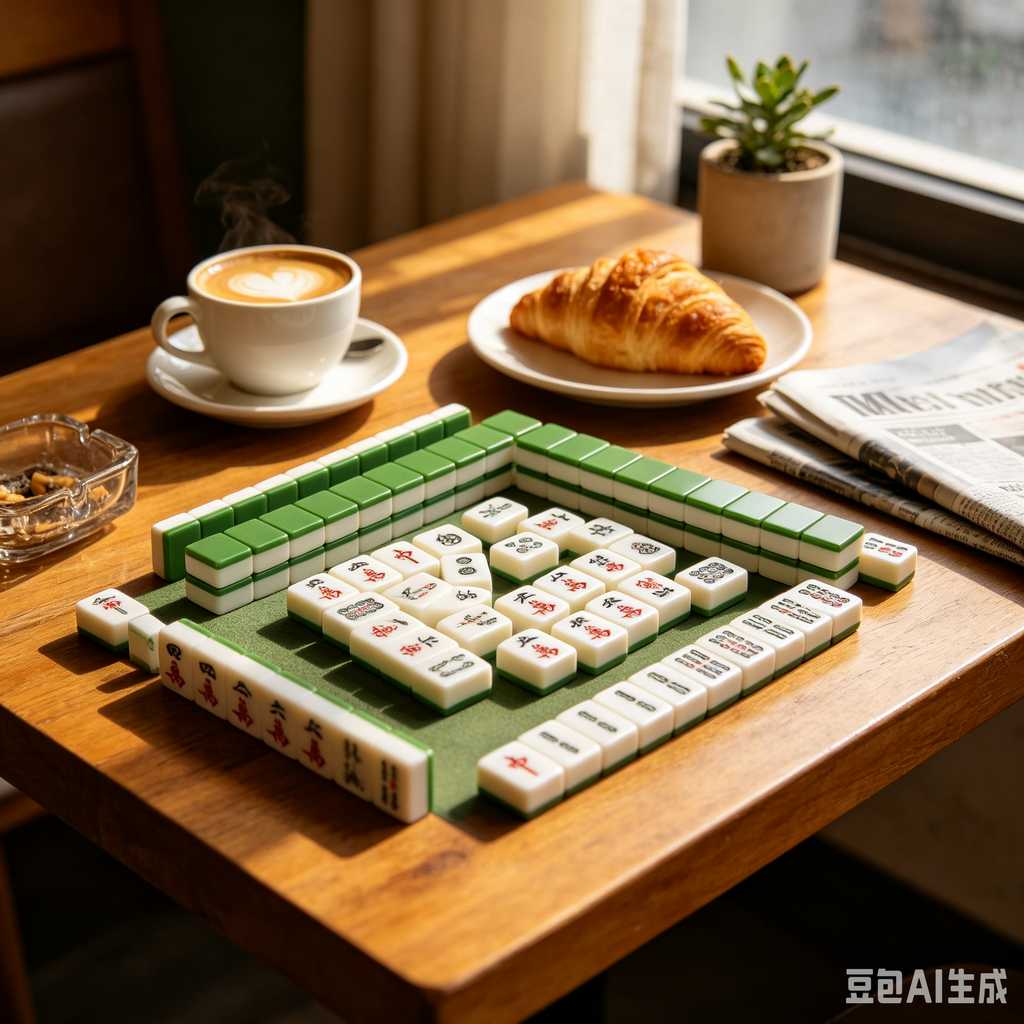 vintage style mahjong set
