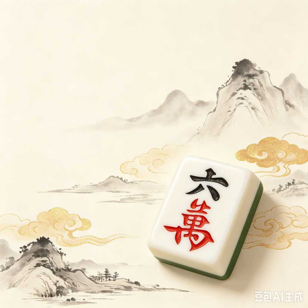 carved pattern mahjong set
